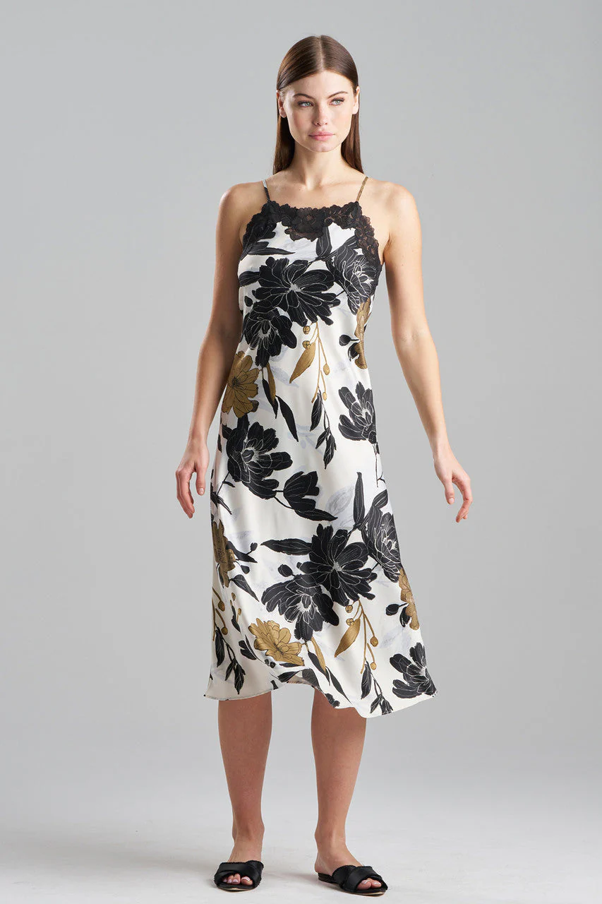 Peony Blossom Lace Applique Slip Dress - Image 4