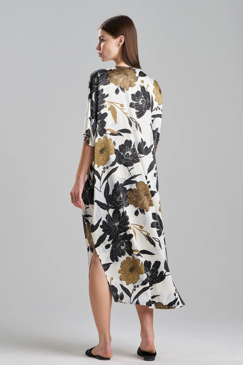 Peony Blossom V-Neck Caftan - Image 2