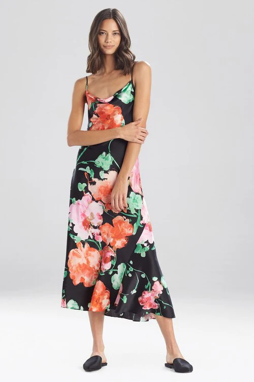Peony Blossoms Silk Gown - Image 6