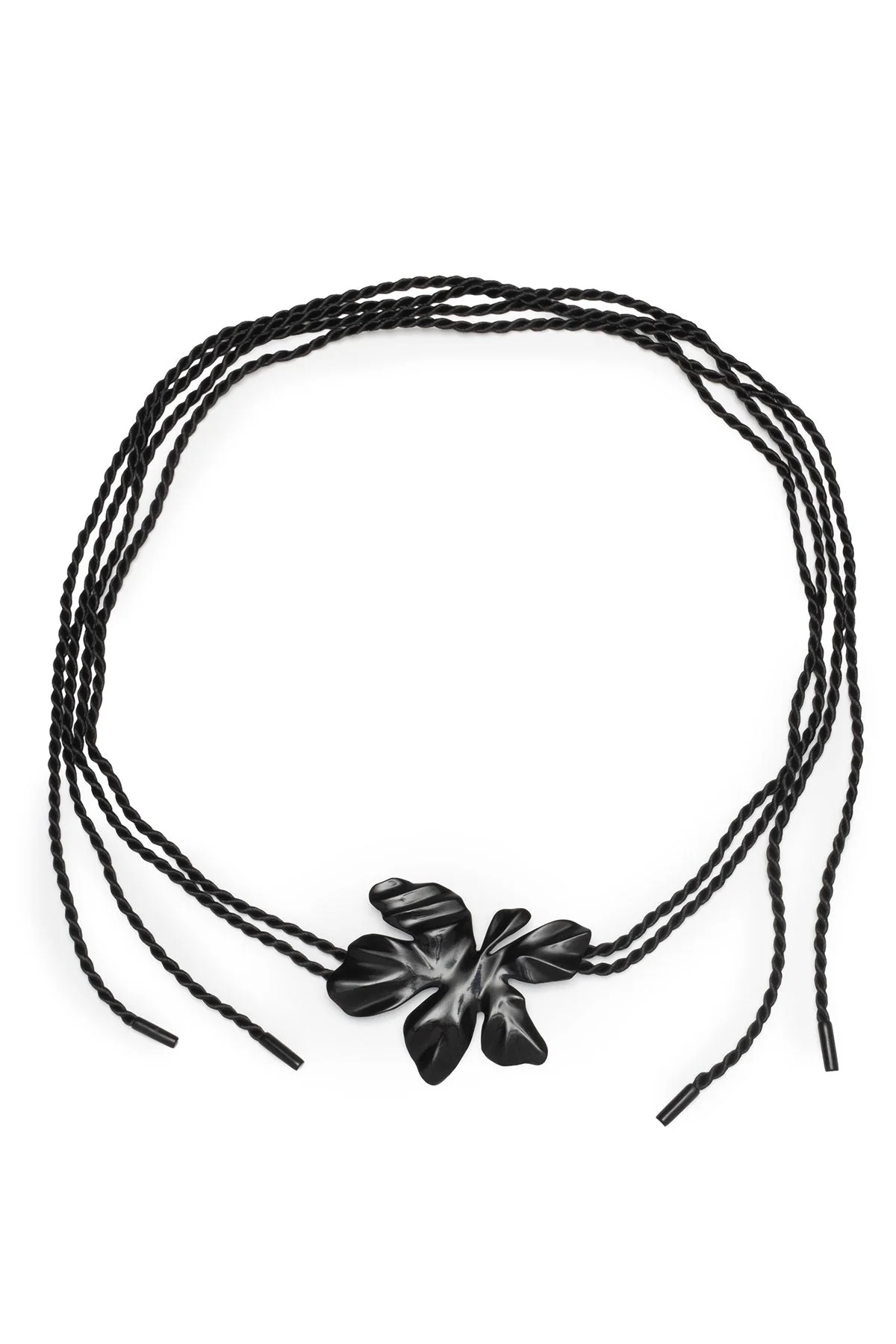 Peony Buffalo Horn Pendant Rope Belt