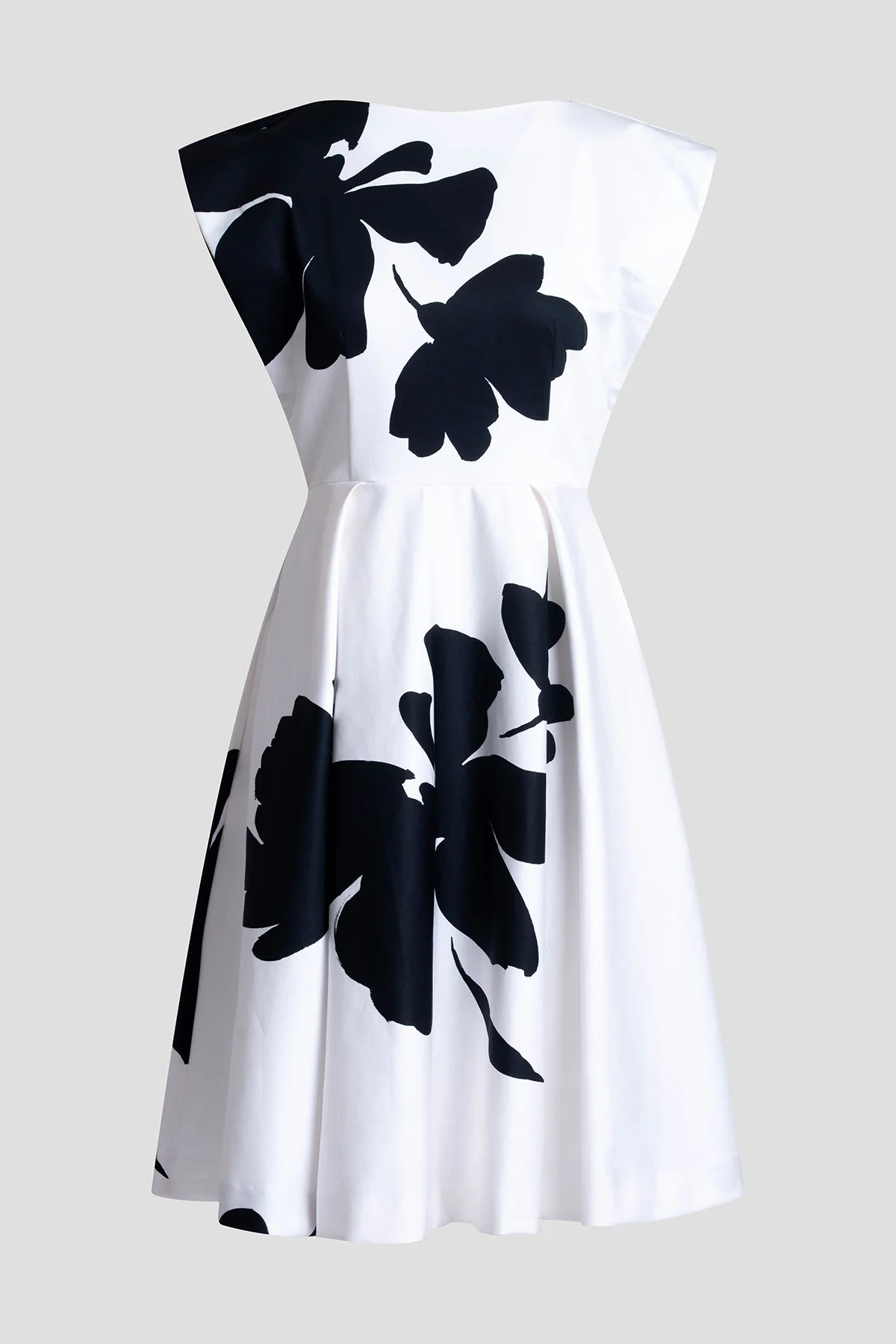 Peony Cotton Chino Fit & Flare Dress - Image 10