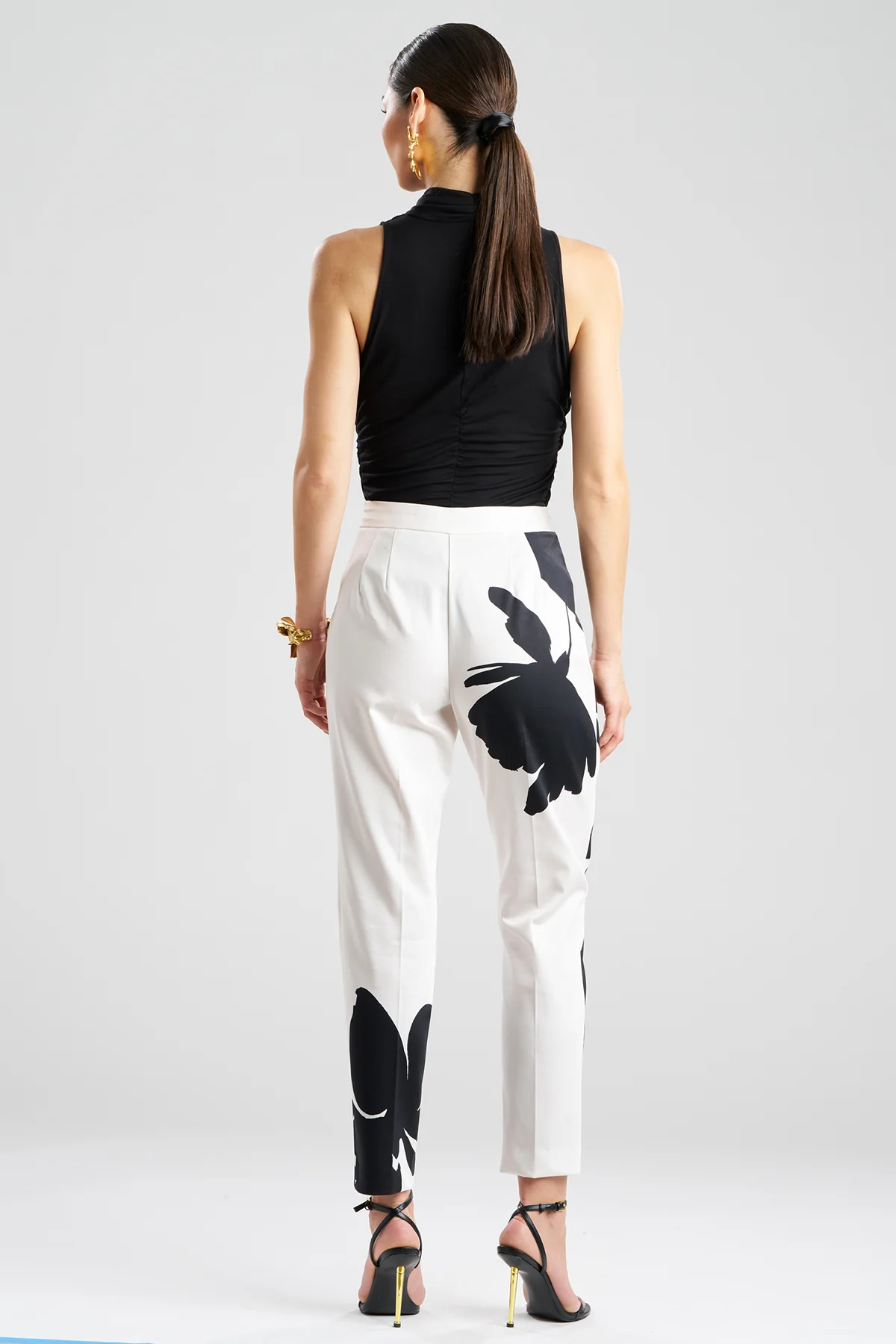 Peony Cotton Chino Side Zip Pants - Image 2