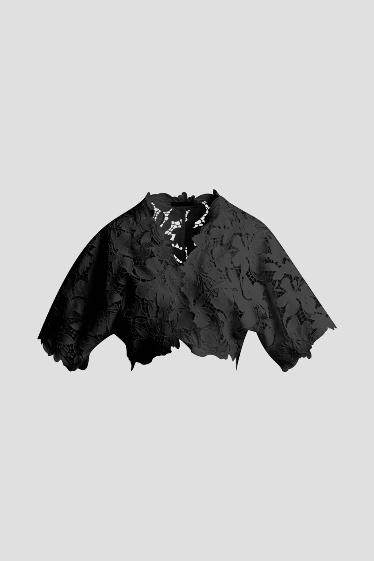 Peony Floral Lace Bolero - Image 3