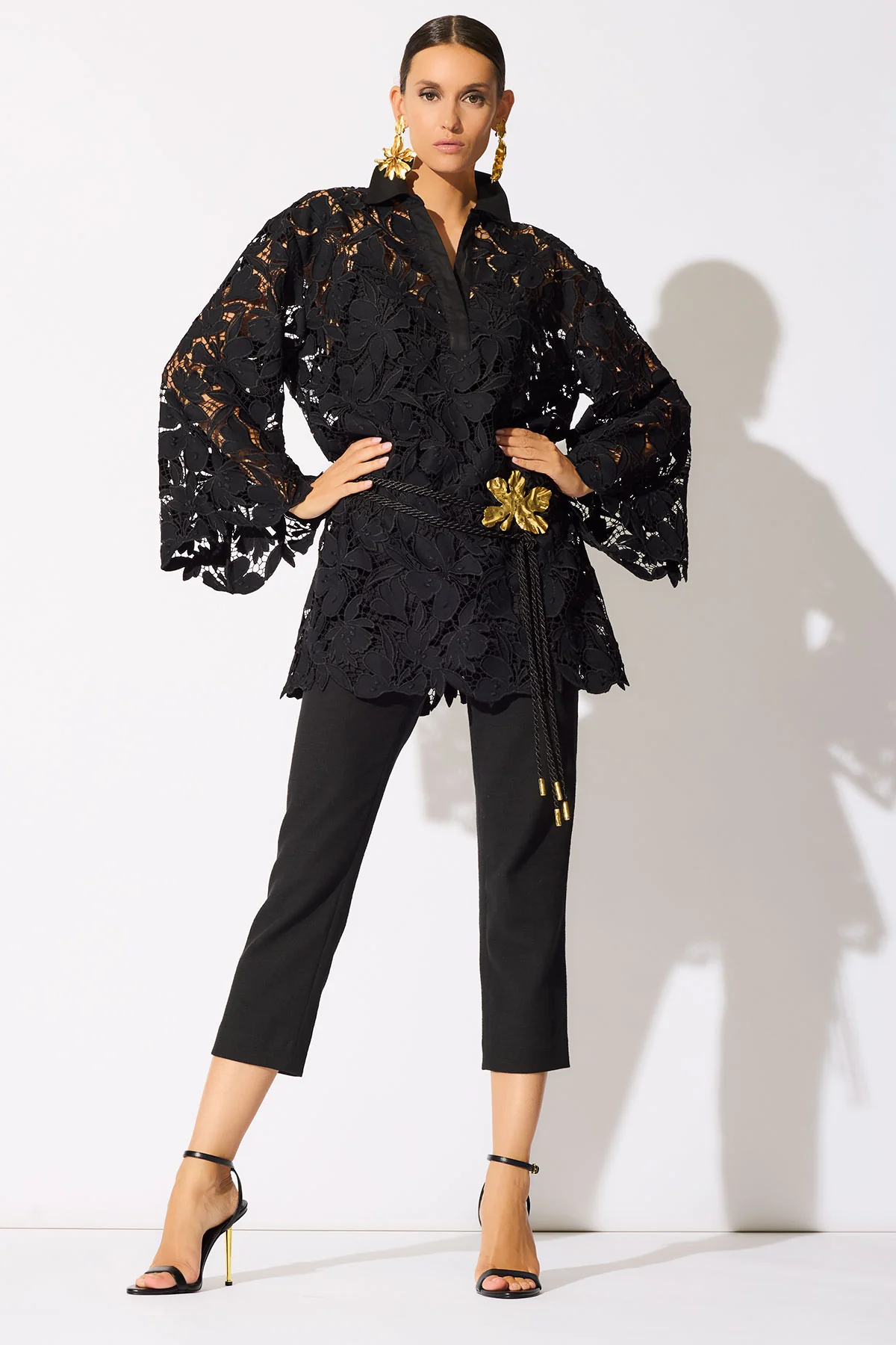 Peony Floral Lace Pull Over Tunic