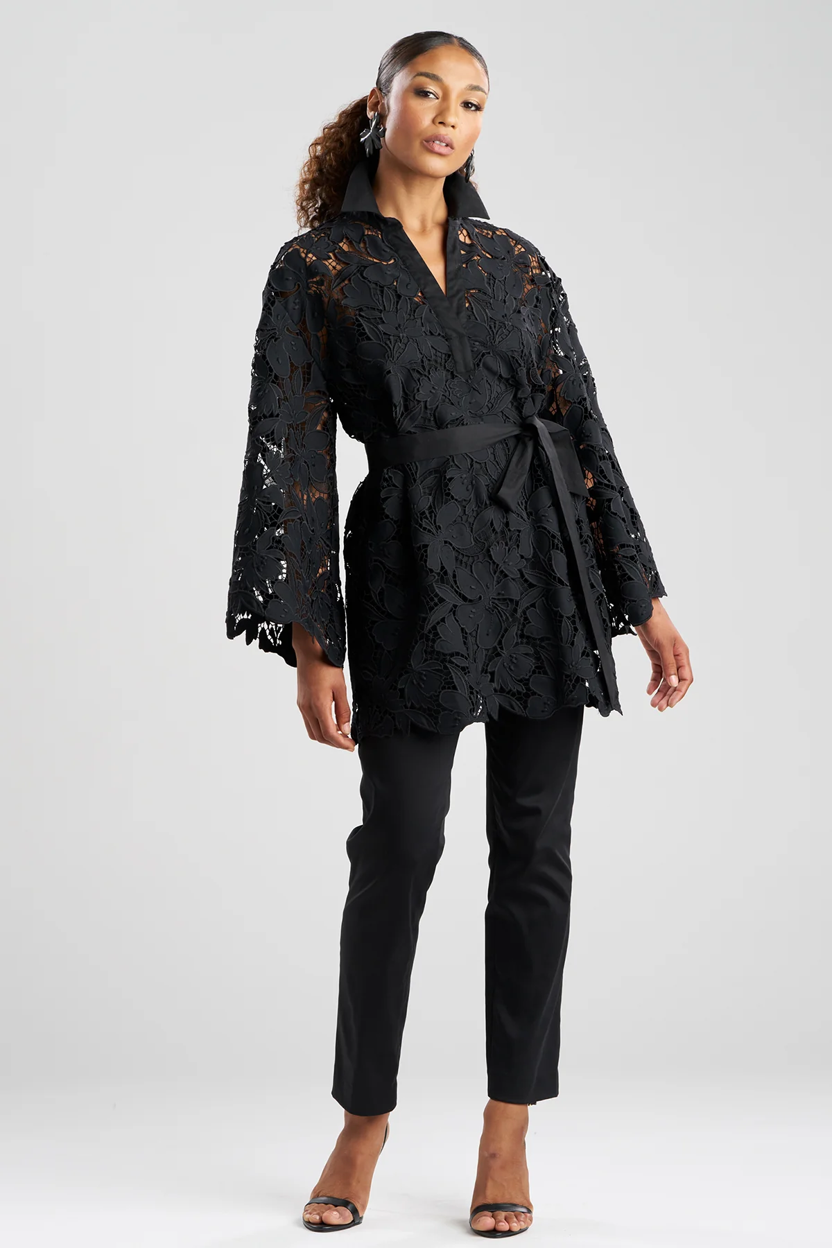 Peony Floral Lace Pull Over Tunic - Image 2