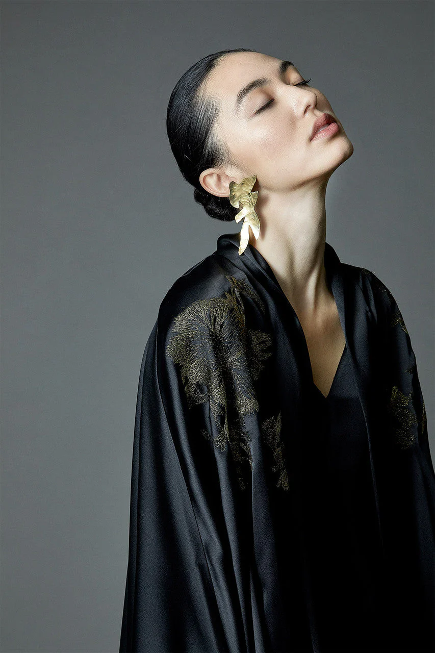 Plated Brass Abstract Earrings - Image 3