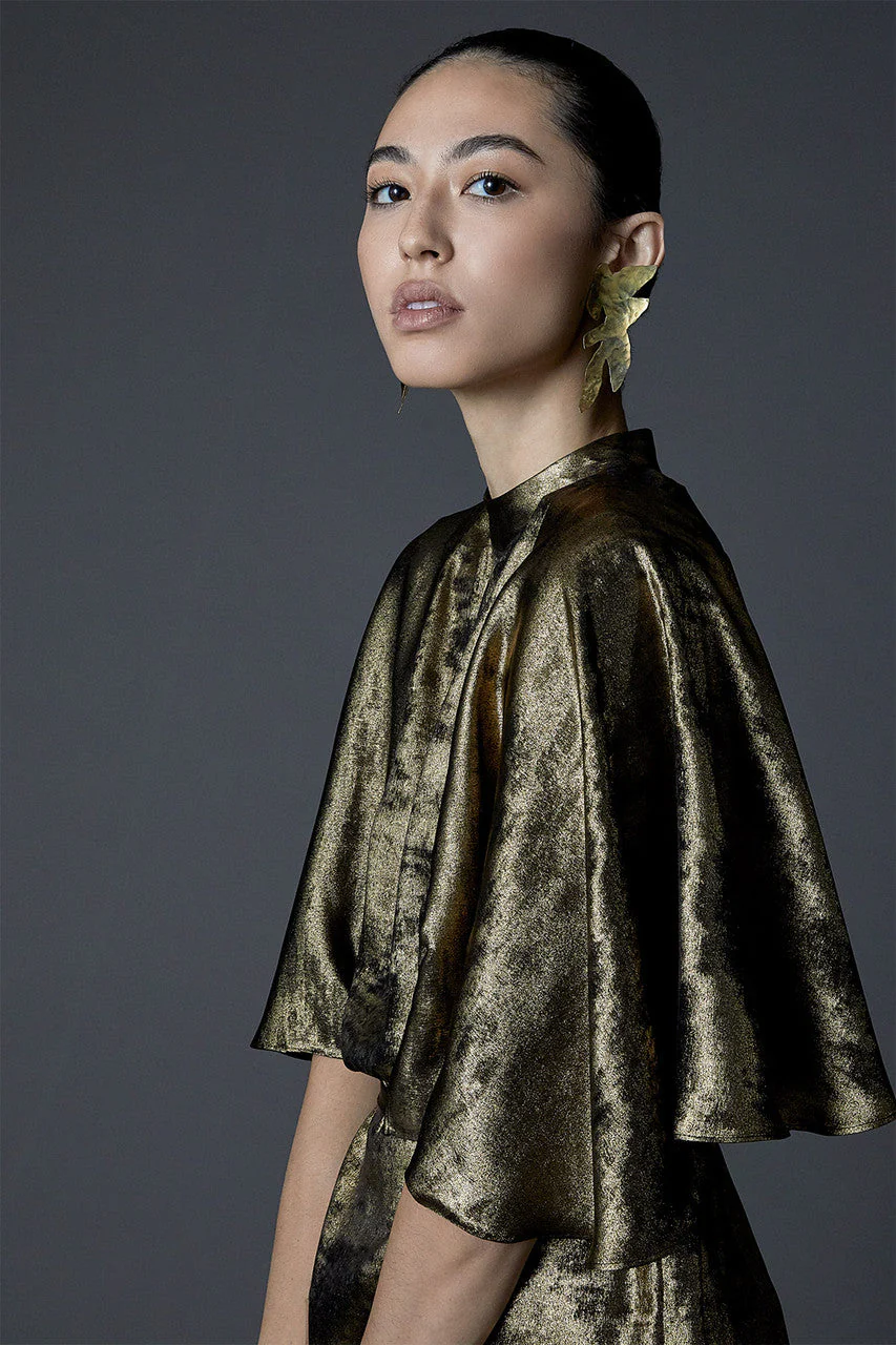 Plated Brass Abstract Earrings - Image 5