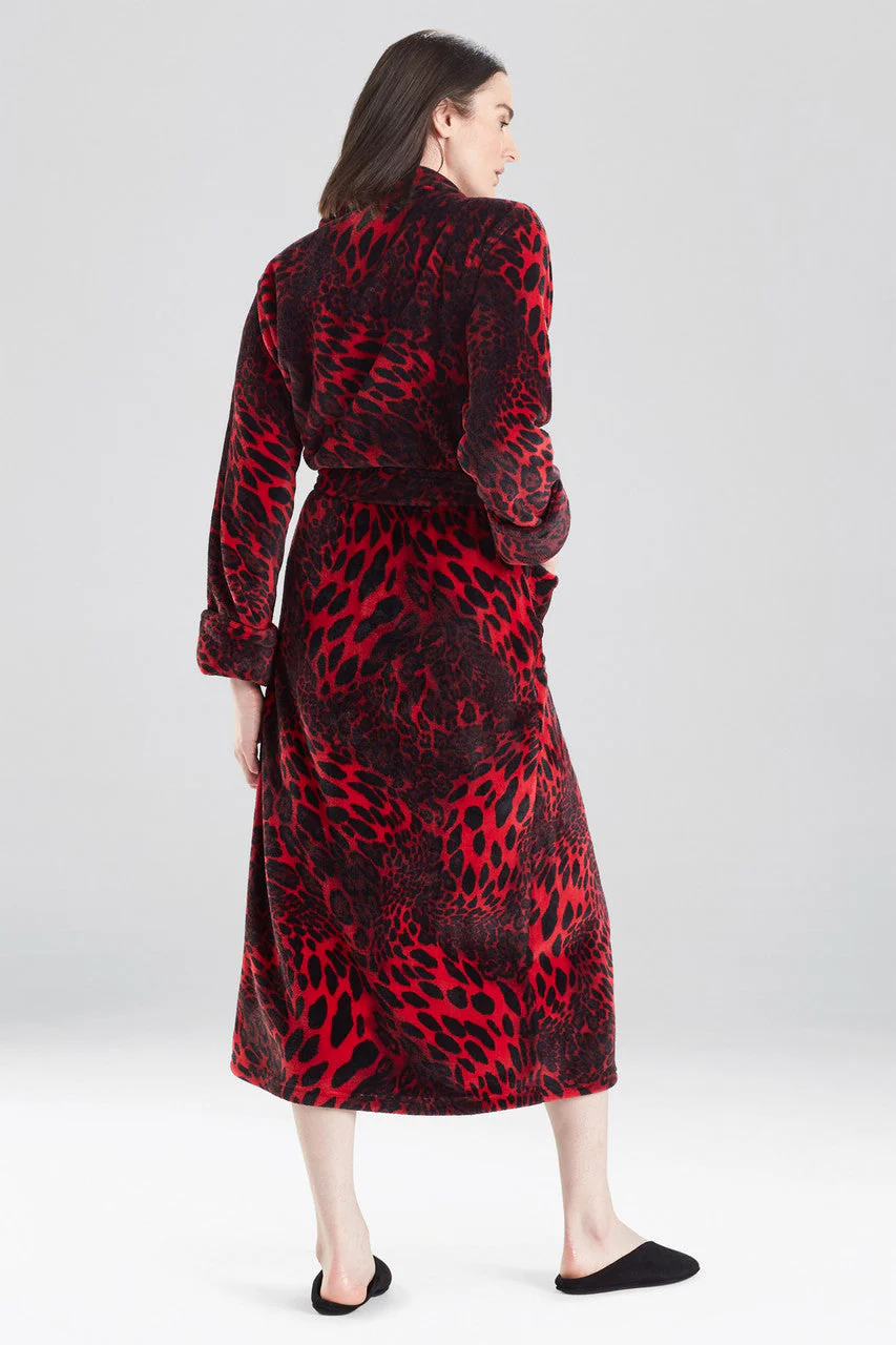 Plush Leopard Robe - Image 2