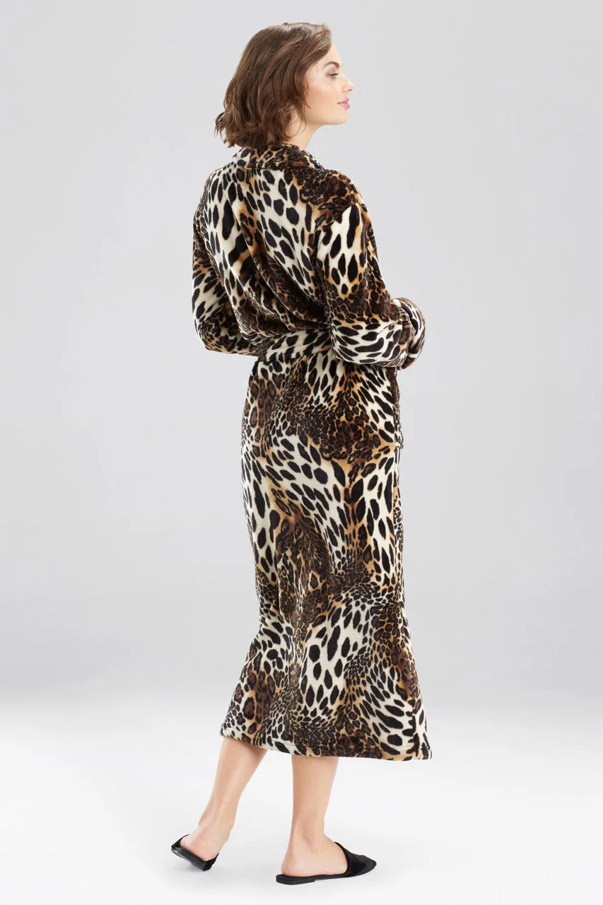 Plush Leopard Robe - Image 2