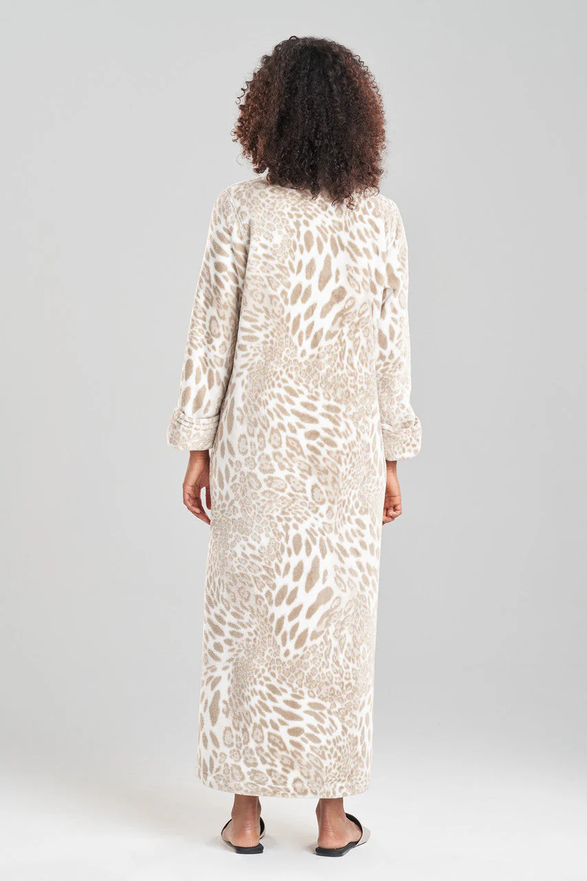 Plush Leopard Zip Caftan - Image 2