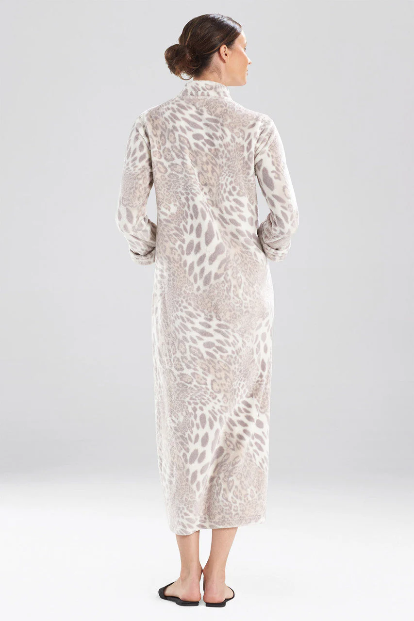 Plush Leopard Zip Caftan - Image 2