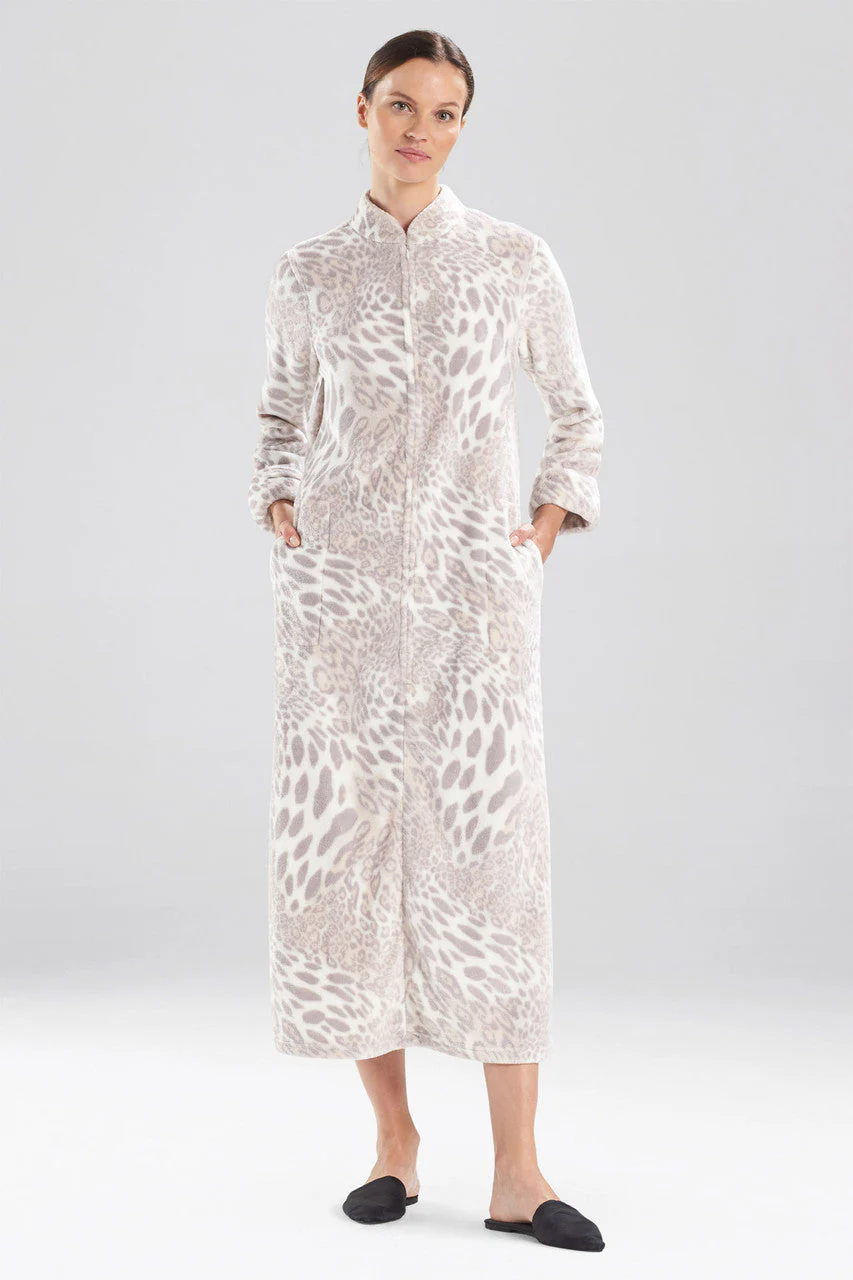 Plush Leopard Zip Caftan - Image 3