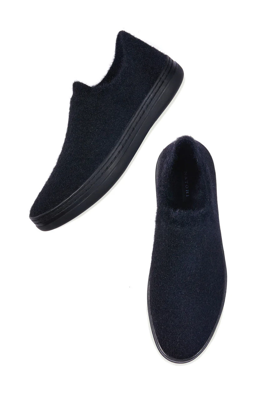 Plush Mohair Stretch Slip On Sneaker - Image 3