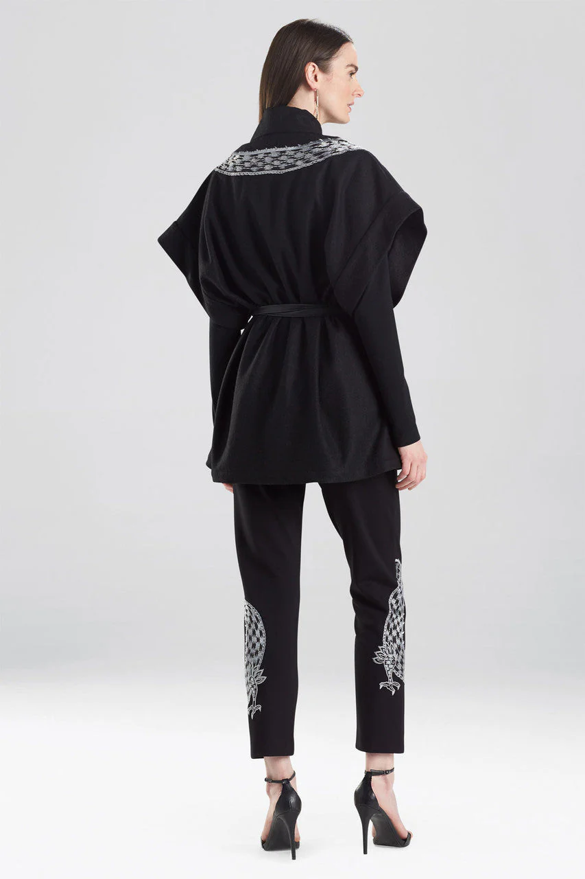 Ponte Dragon Embroidery Kimono Topper - Image 3