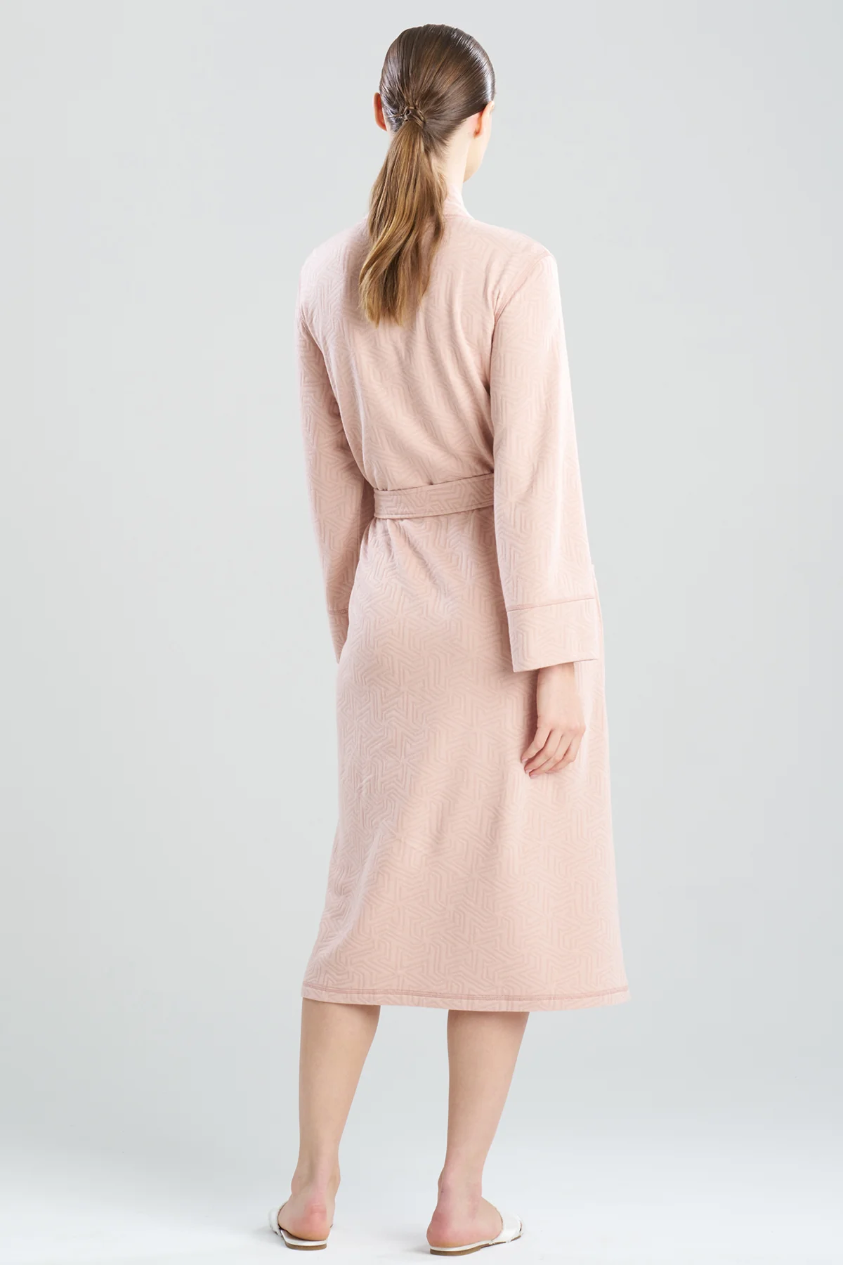 Quilted Geo Knit Jacquard Robe - Image 3