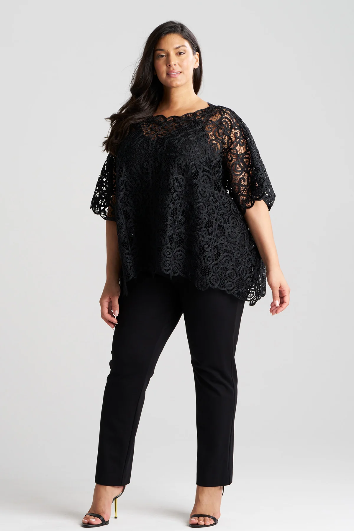 Raffia Lace Caftan Top - Image 4