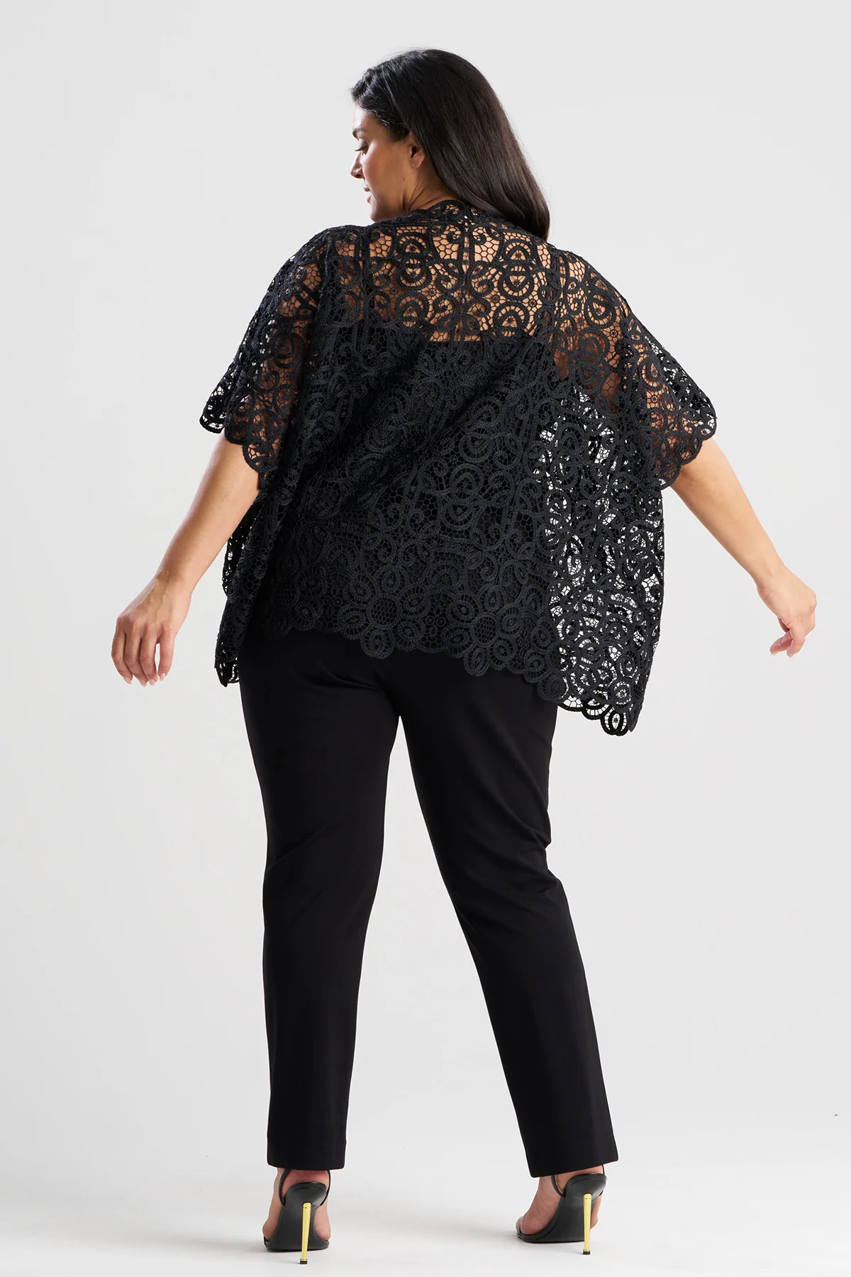 Raffia Lace Caftan Top - Image 5