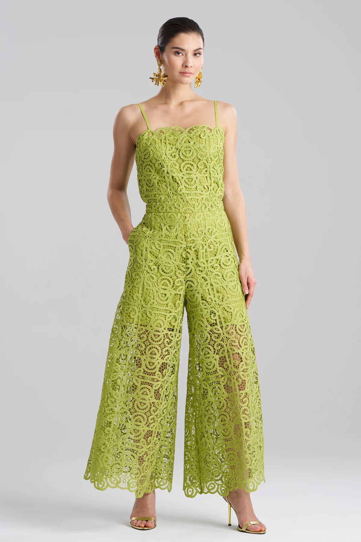 Raffia Lace Palazzo Pants - Image 2