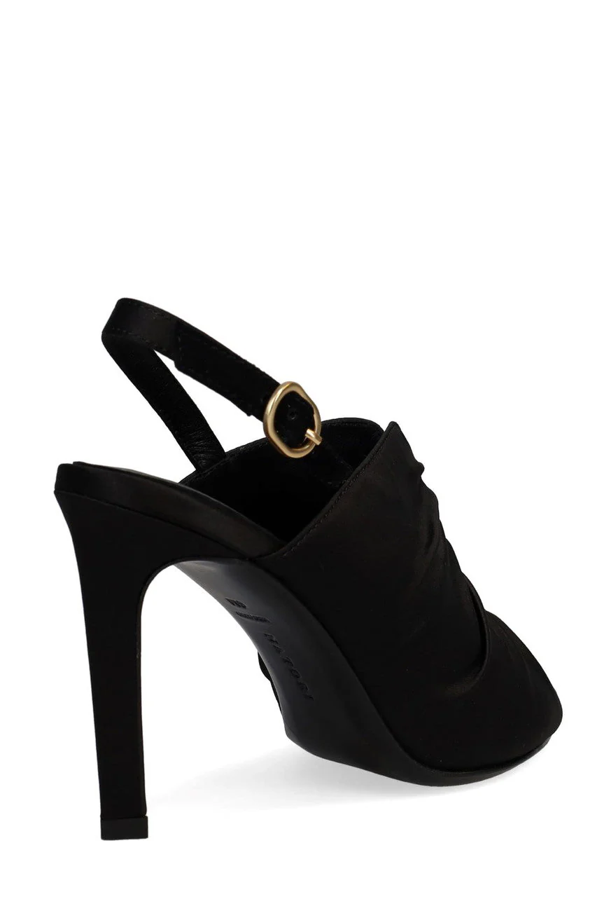 Reen Satin Open Toe Sling - Image 2