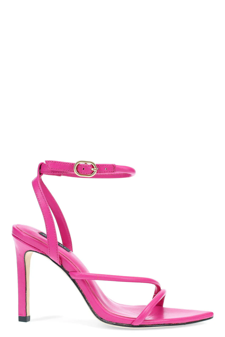 Reiki Nappa Leather Ankle Strap Heel - Image 4