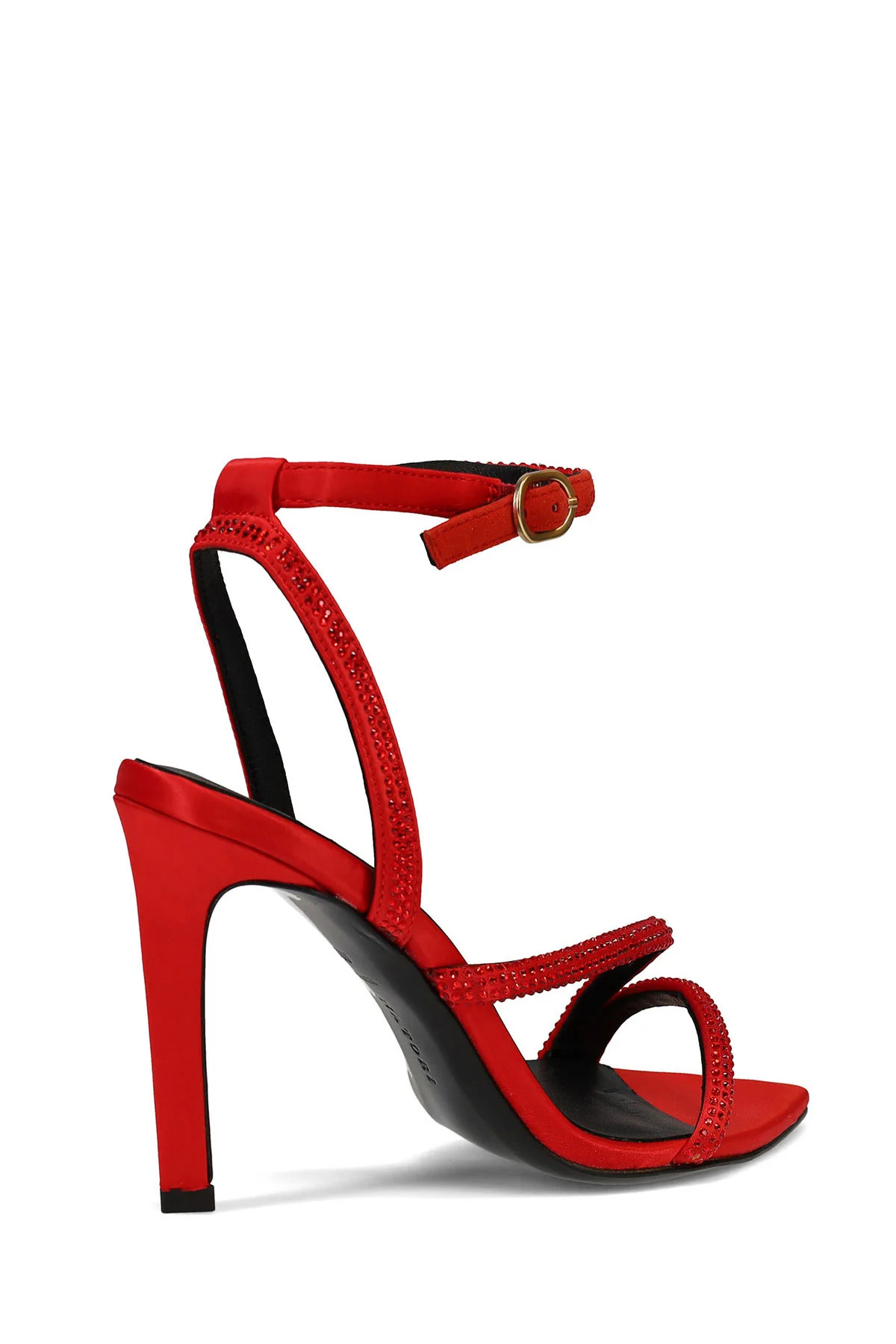 Reiki Satin Embellished Ankle Strap Heel - Image 2