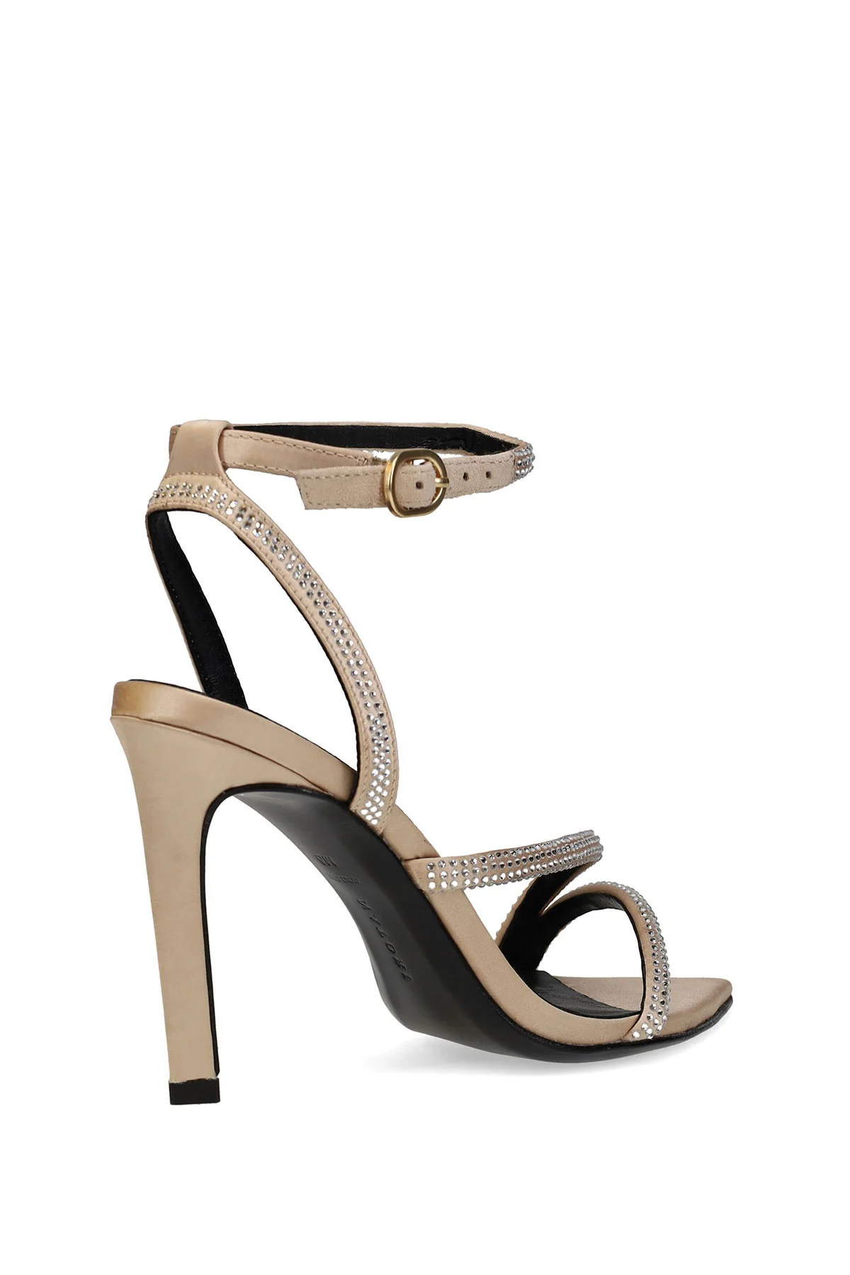 Reiki Satin Embellished Ankle Strap Heel - Image 3