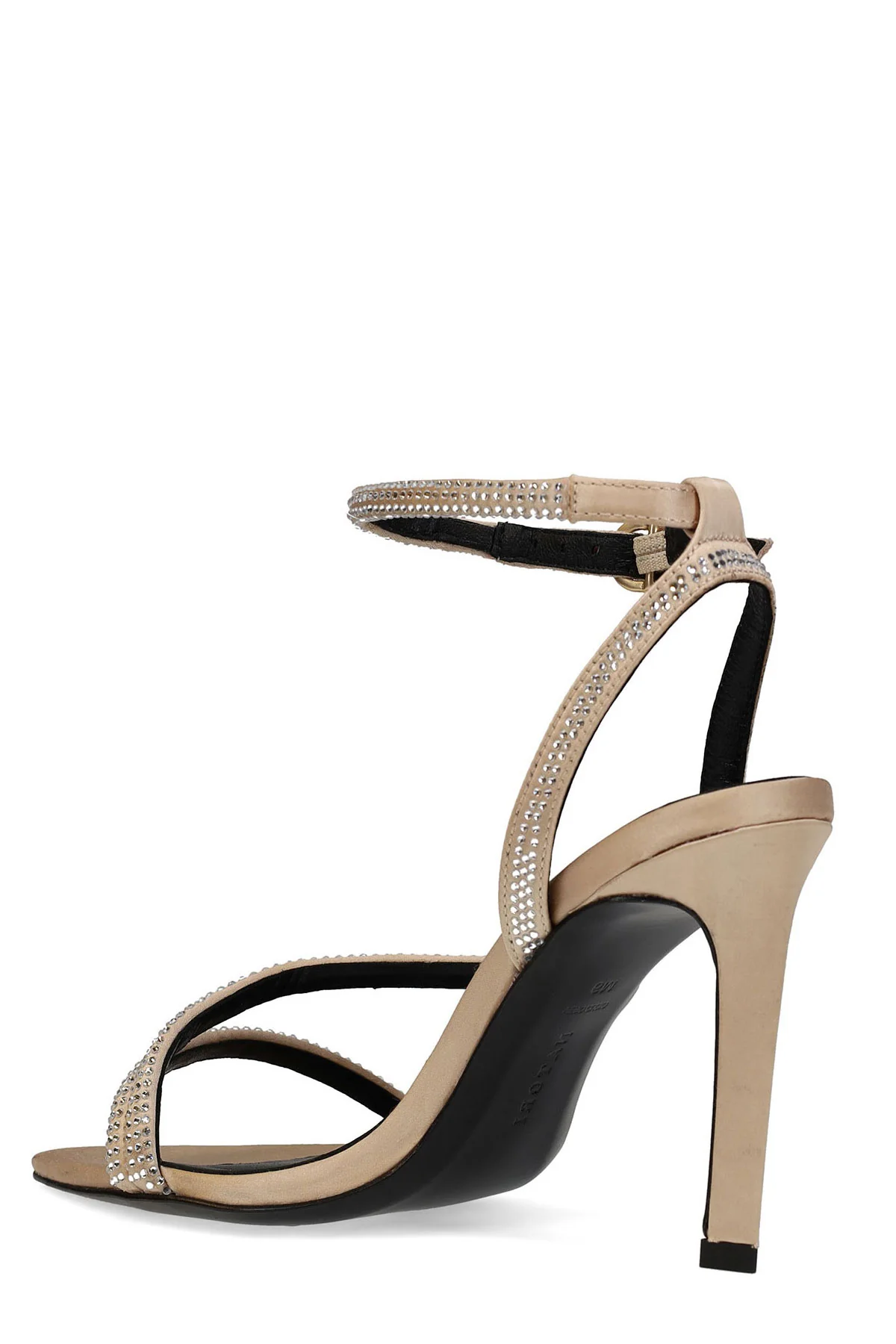 Reiki Satin Embellished Ankle Strap Heel - Image 4