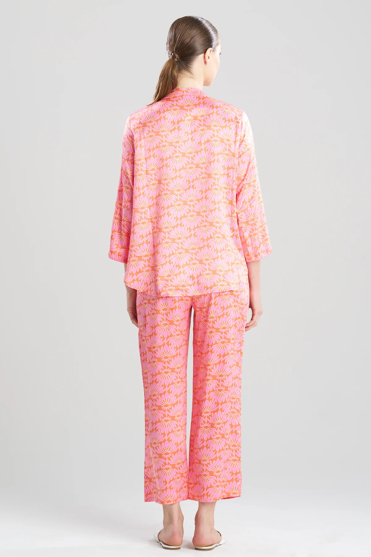 Rhythm Printed Satin Mandarin PJ - Image 2