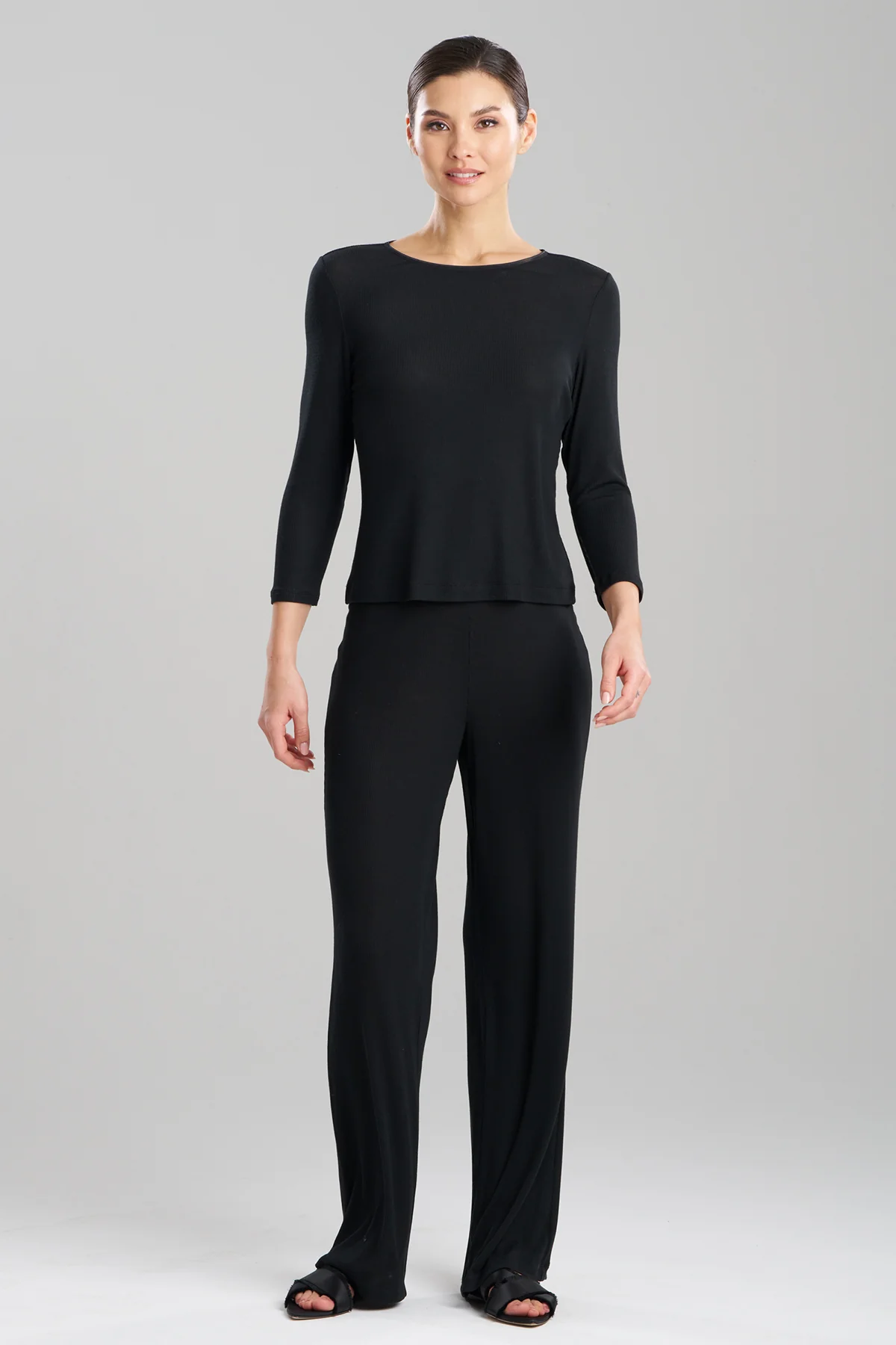 Rib Essentials Long Sleeve PJ - Image 2
