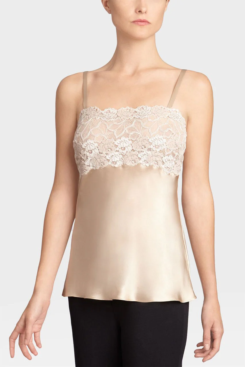 Rose Parfait Camisole with Lace - Image 2