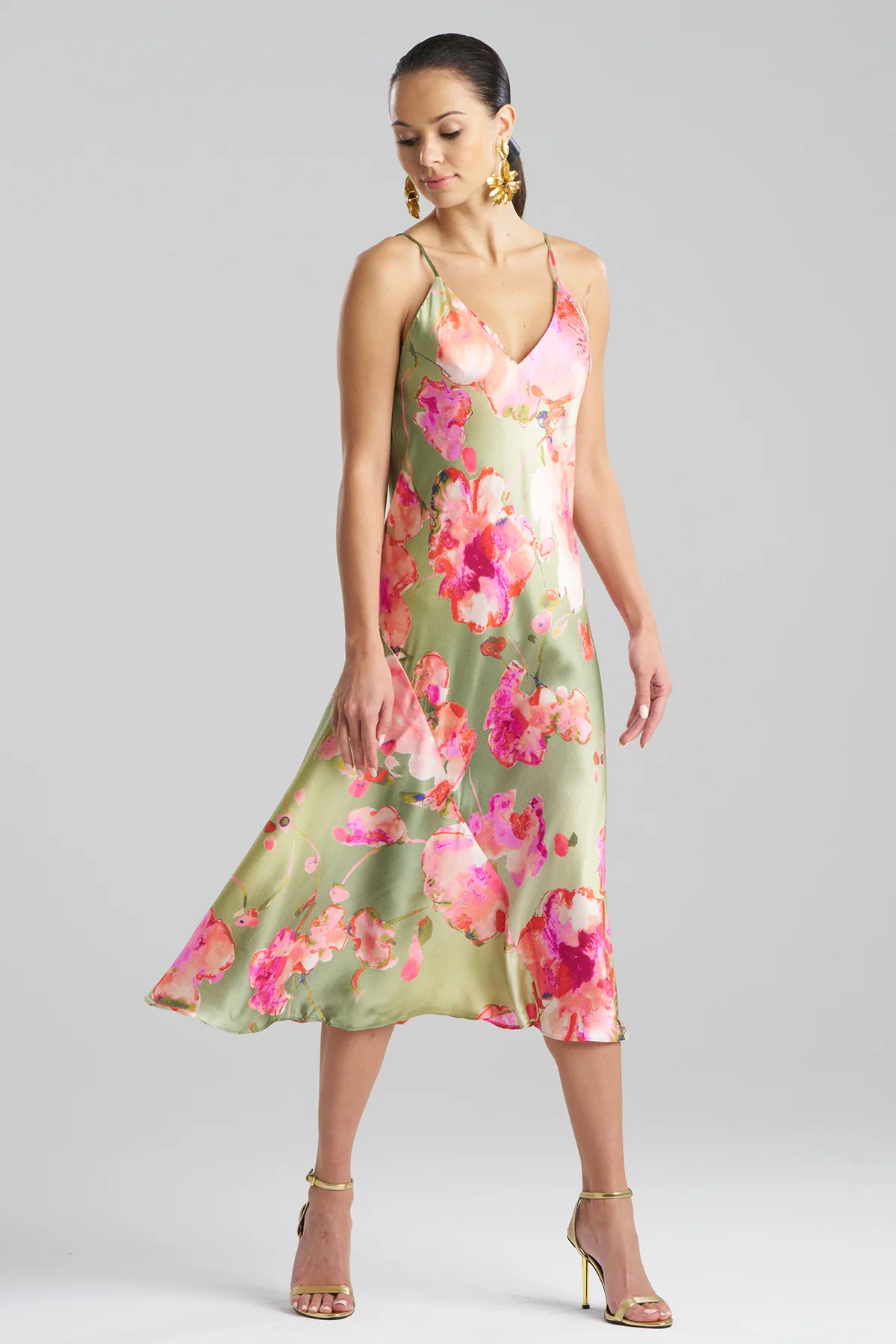 Sakura Matsuri Silk Slip Dress