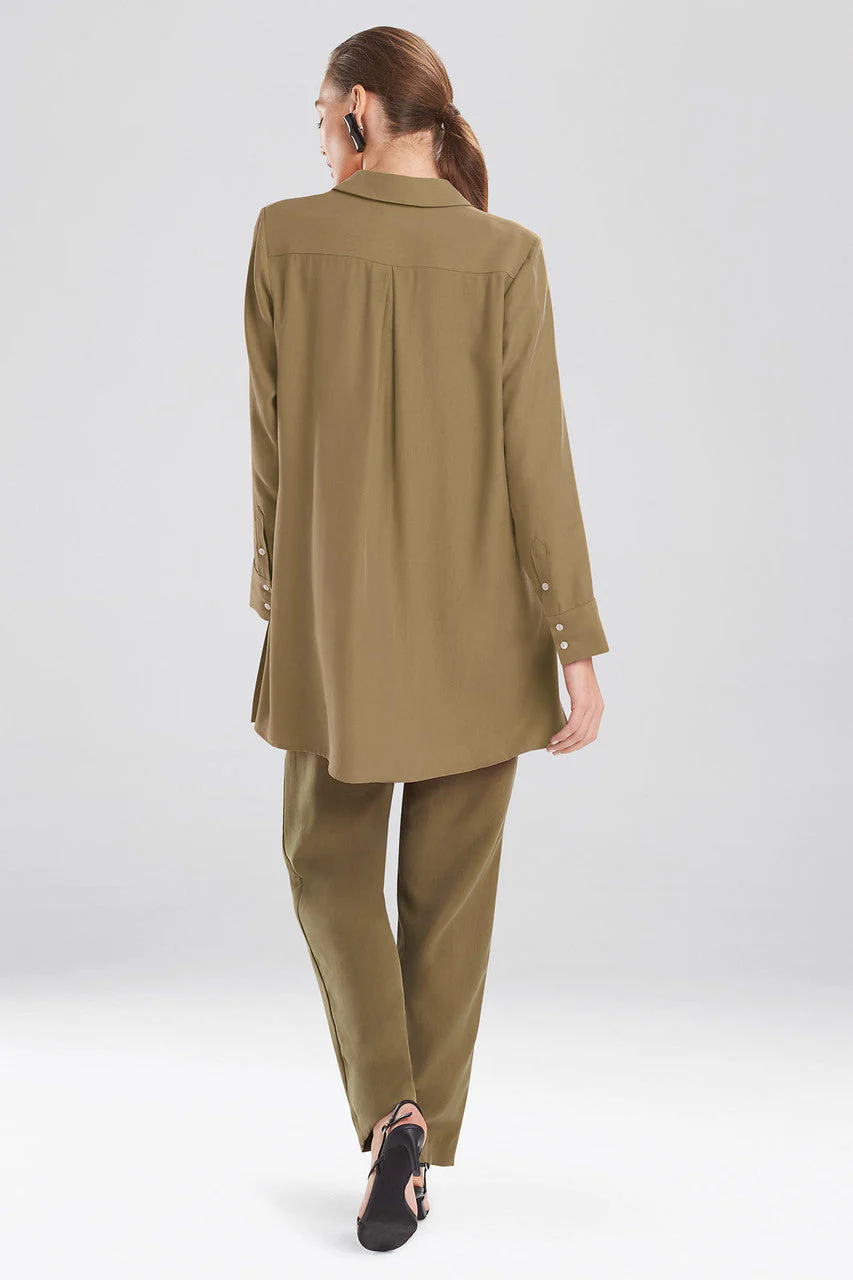 Sanded Twill Long Sleeve Tunic - Image 3