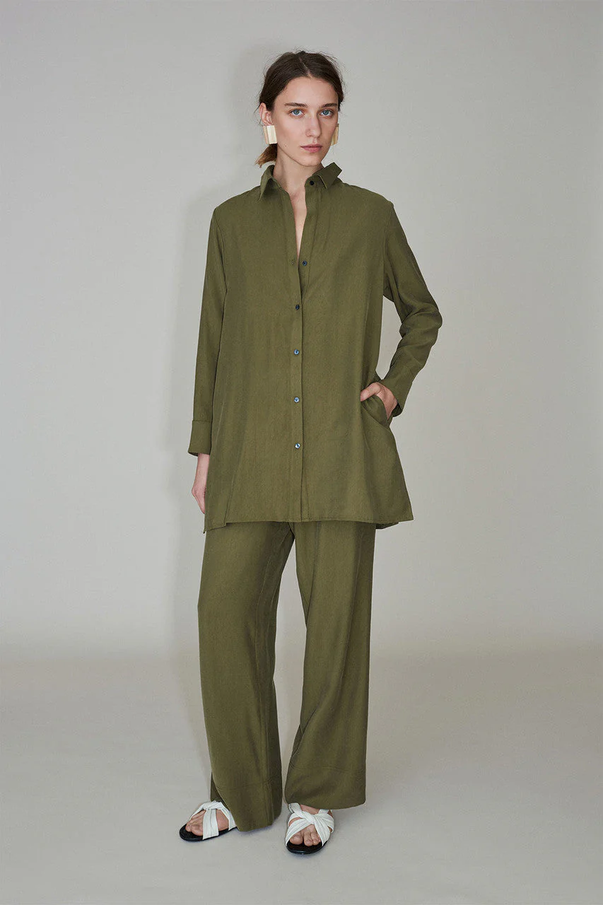 Sanded Twill Long Sleeve Tunic - Image 4