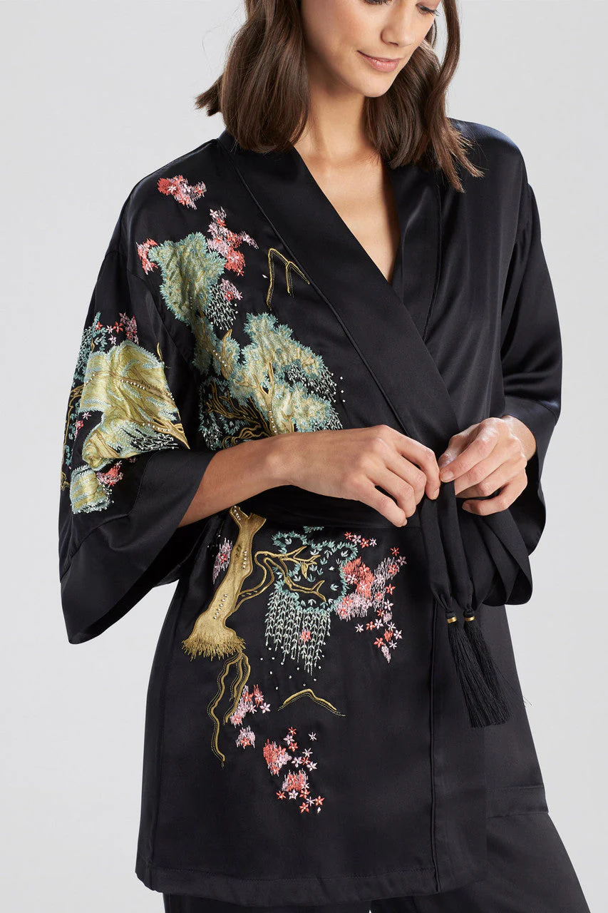 Sansui Embroidered Silk Wrap - Image 2