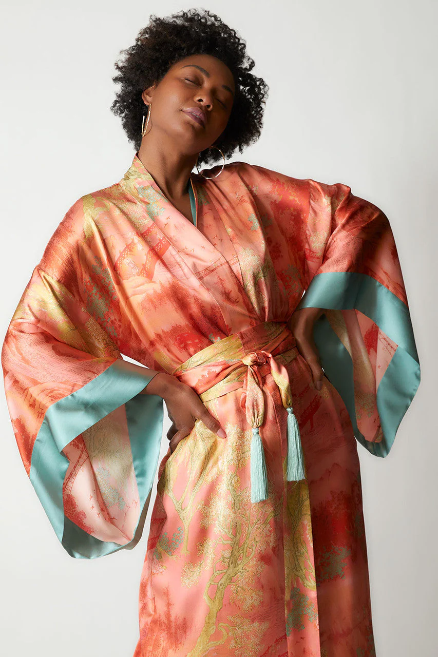 Sansui Silk Robe - Image 2