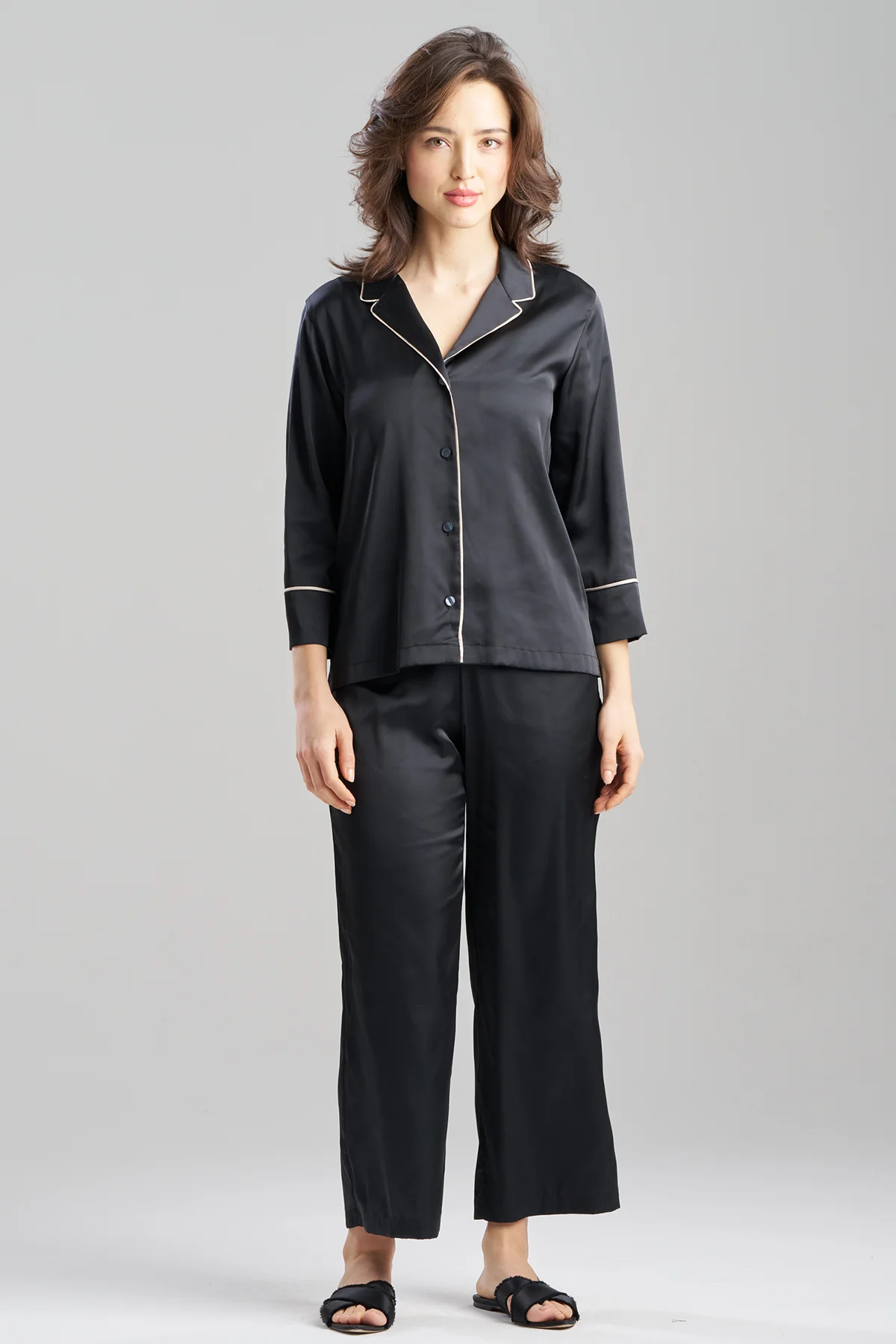 Satin Essentials Notch PJ Set