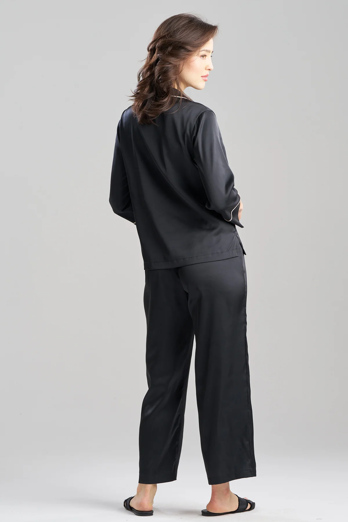 Satin Essentials Notch PJ Set - Image 2