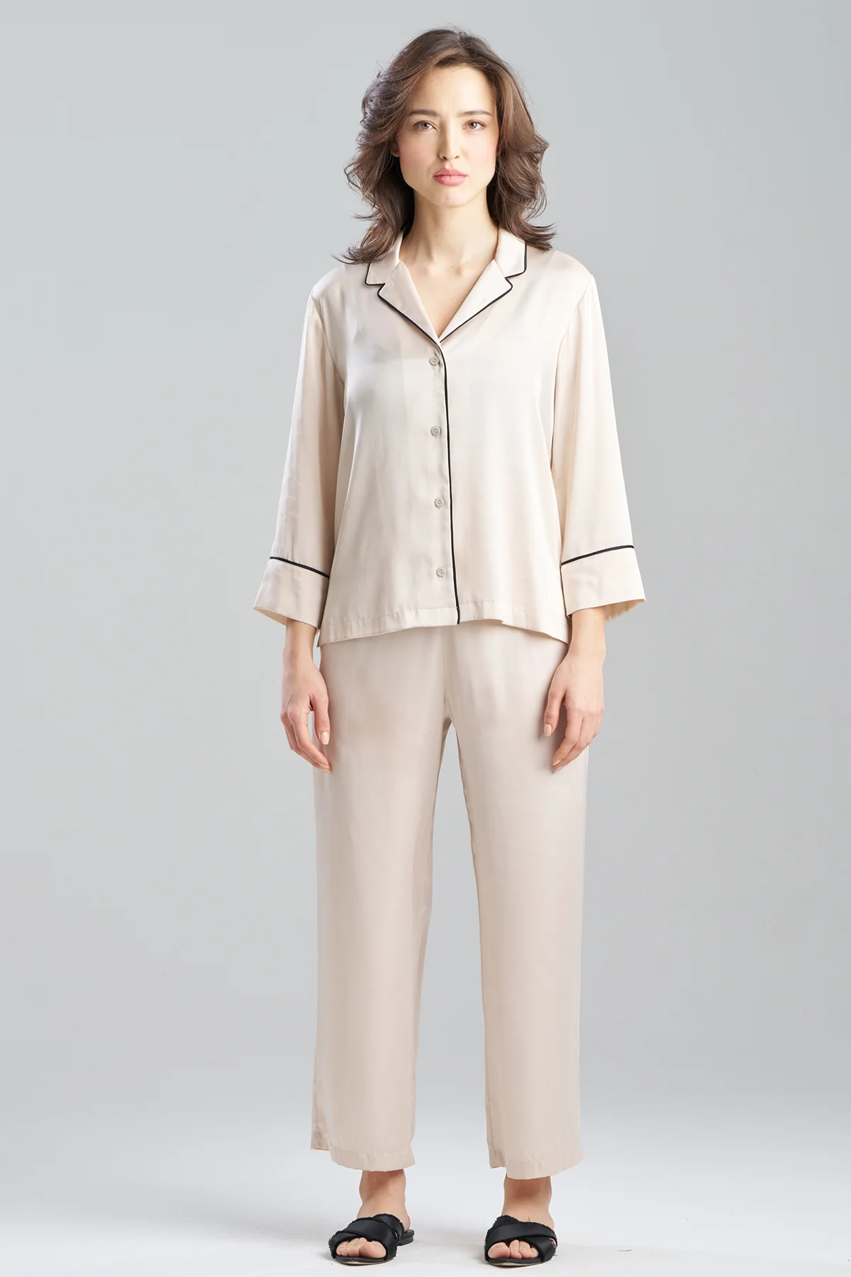 Satin Essentials Notch PJ Set