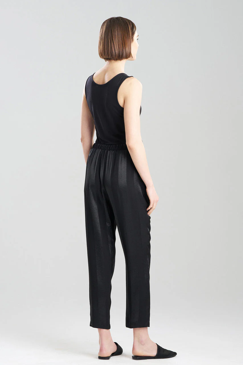 Satin Jacquard Stripe Pants - Image 4