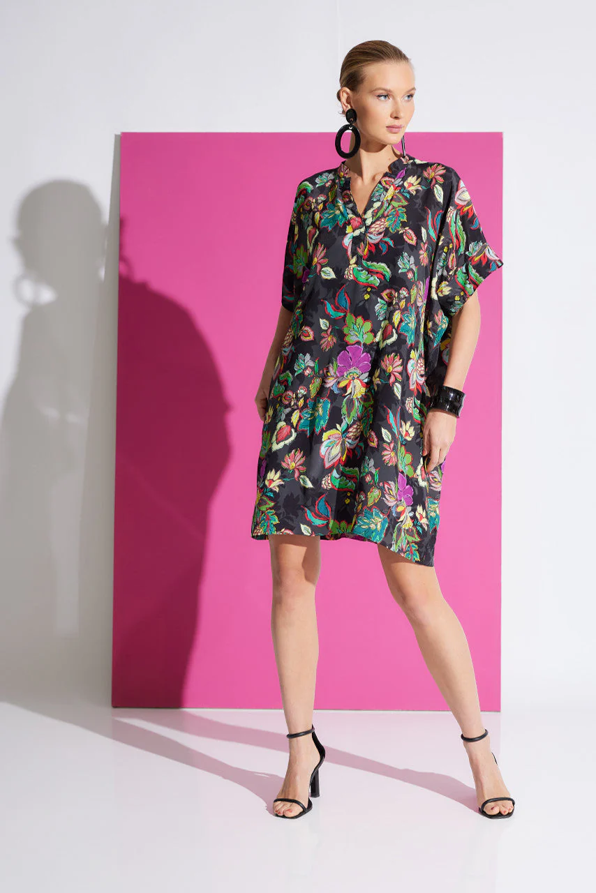 Sayuri Viscose Silk Crepê de Chine Caftan Dress - Image 2