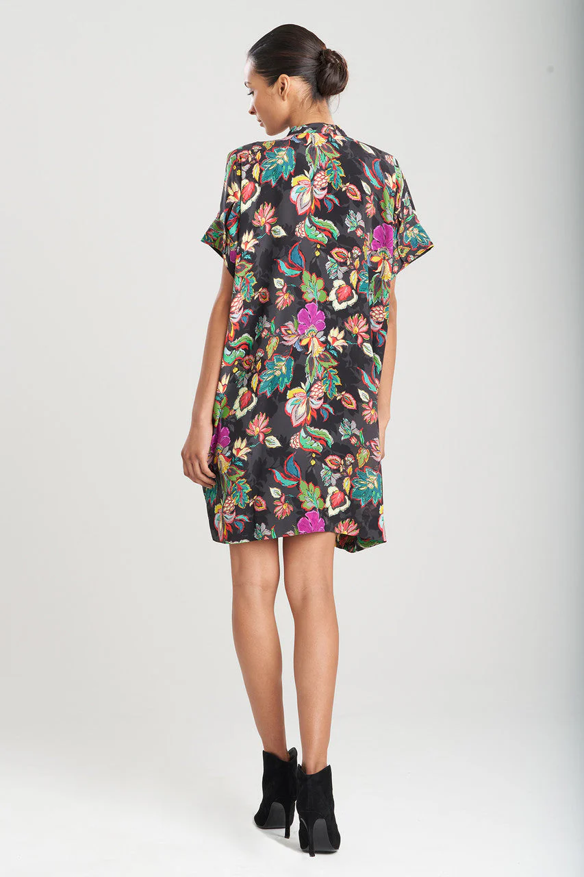 Sayuri Viscose Silk Crepê de Chine Caftan Dress - Image 4