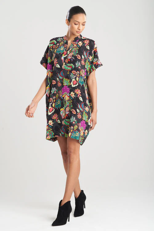 Sayuri Viscose Silk Crepê de Chine Caftan Dress - Image 9