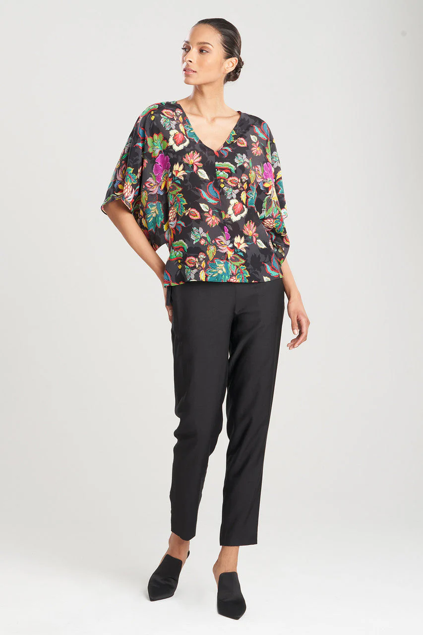 Sayuri Viscose Silk Crepê de Chine Kimono Top - Image 2