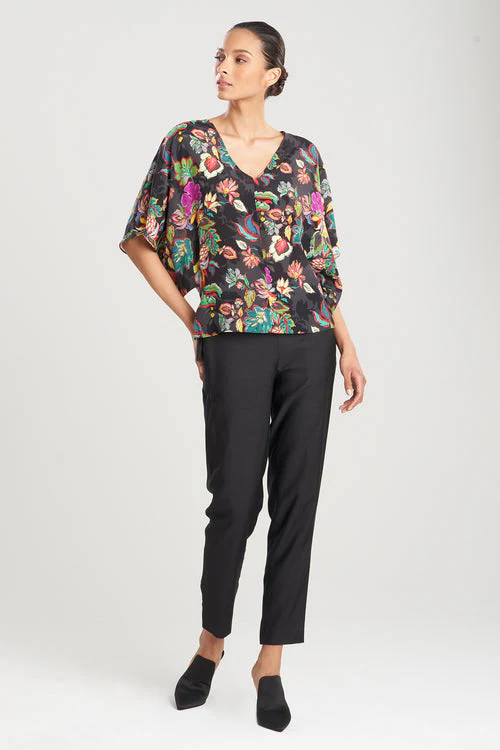 Sayuri Viscose Silk Crepê de Chine Kimono Top - Image 7