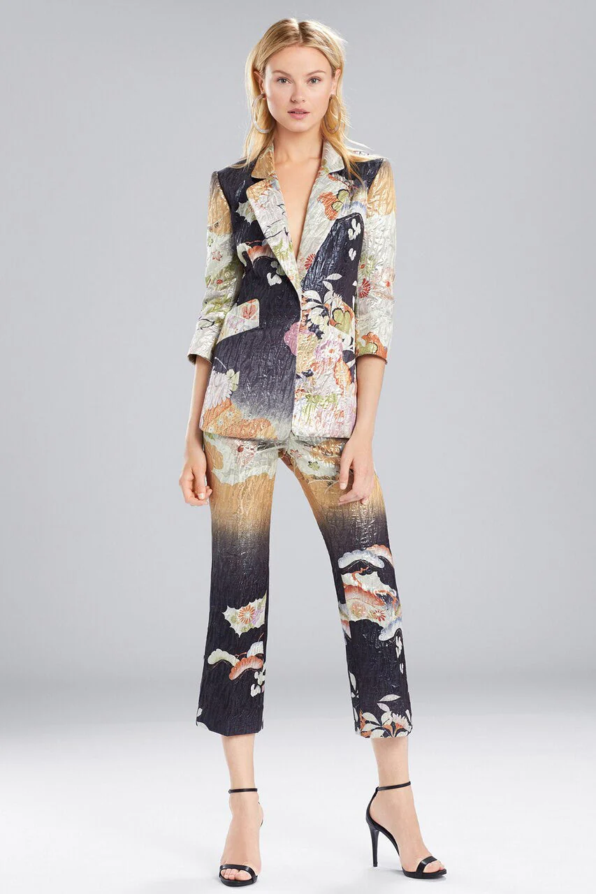 Scenery Metallic Jacquard Blazer - Image 2