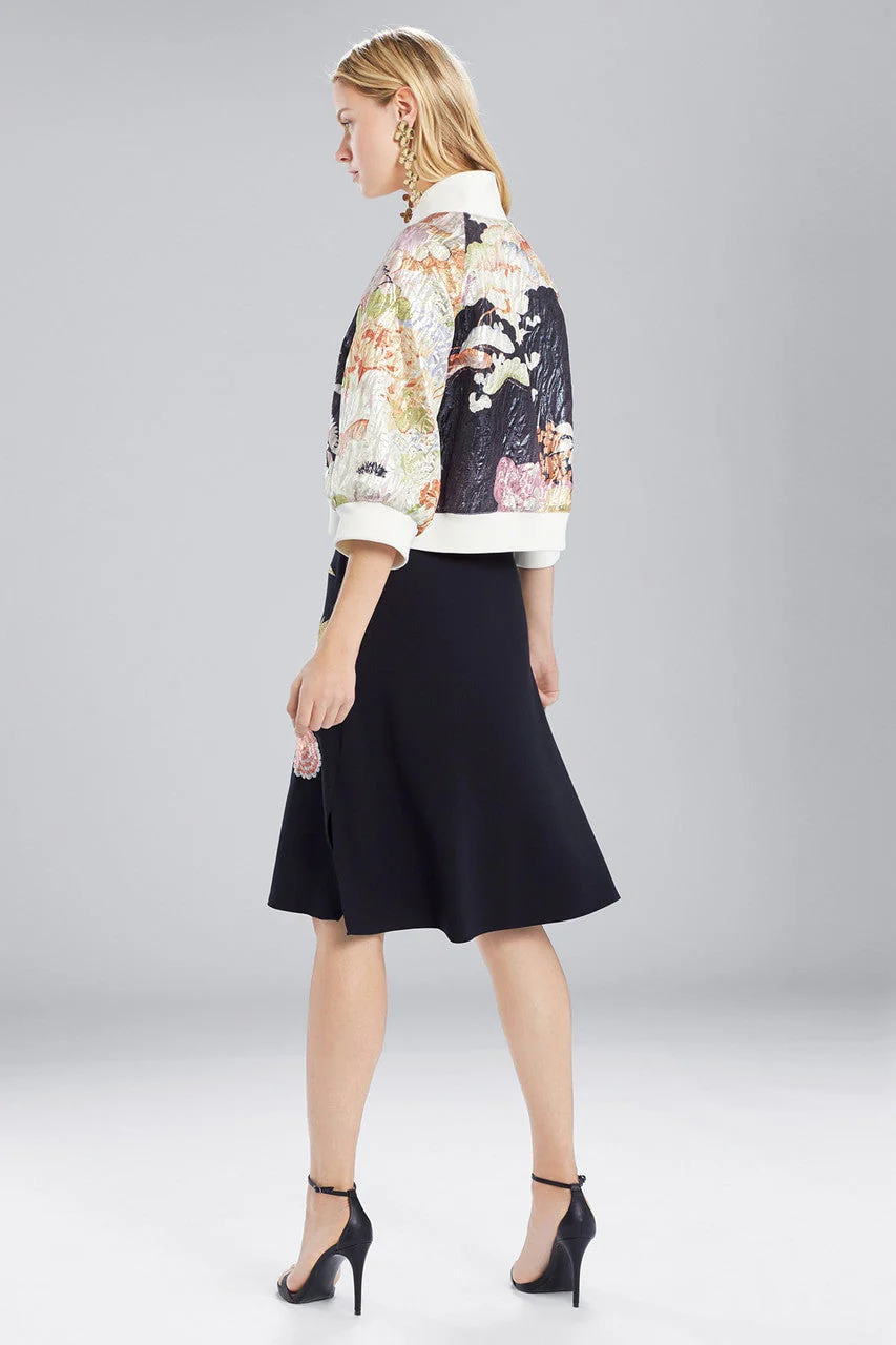 Scenery Metallic Jacquard Bomber Jacket - Image 3