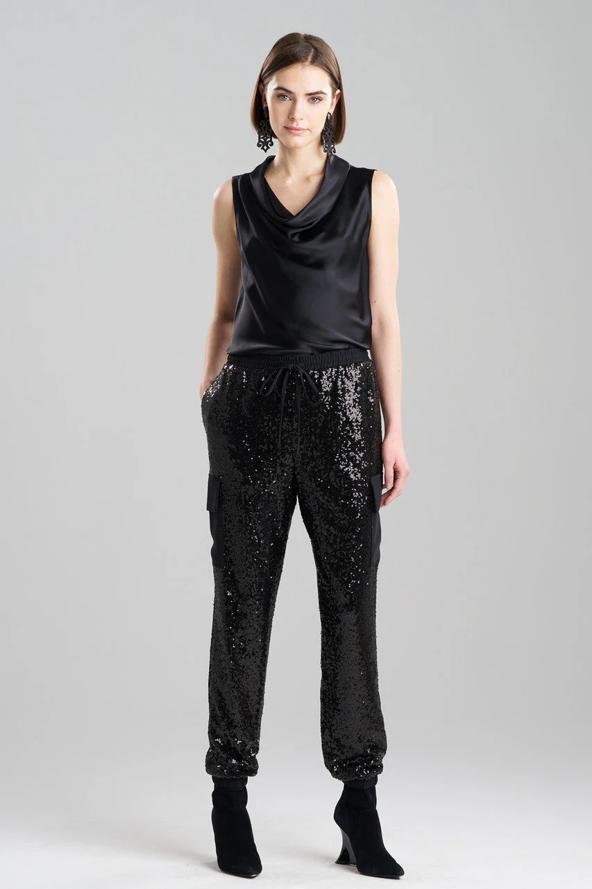 Sequins Cargo Joggers - Image 2