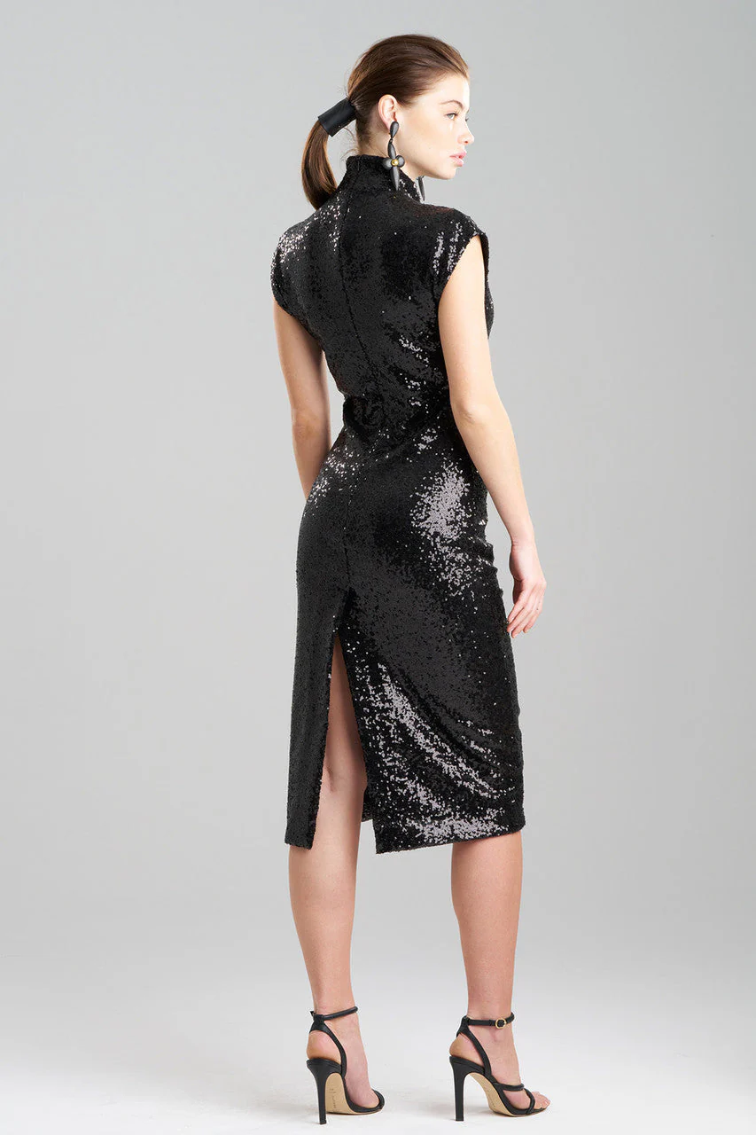 Sequins V-Neck Sheath Dress - Image 3