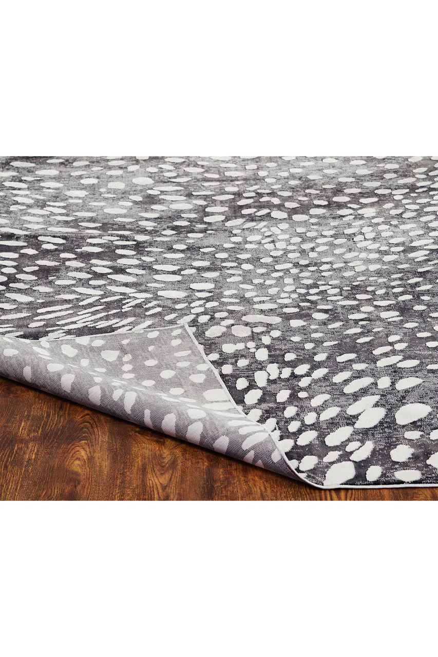 Serengeti- Charcoal Spotted Rug - Image 4