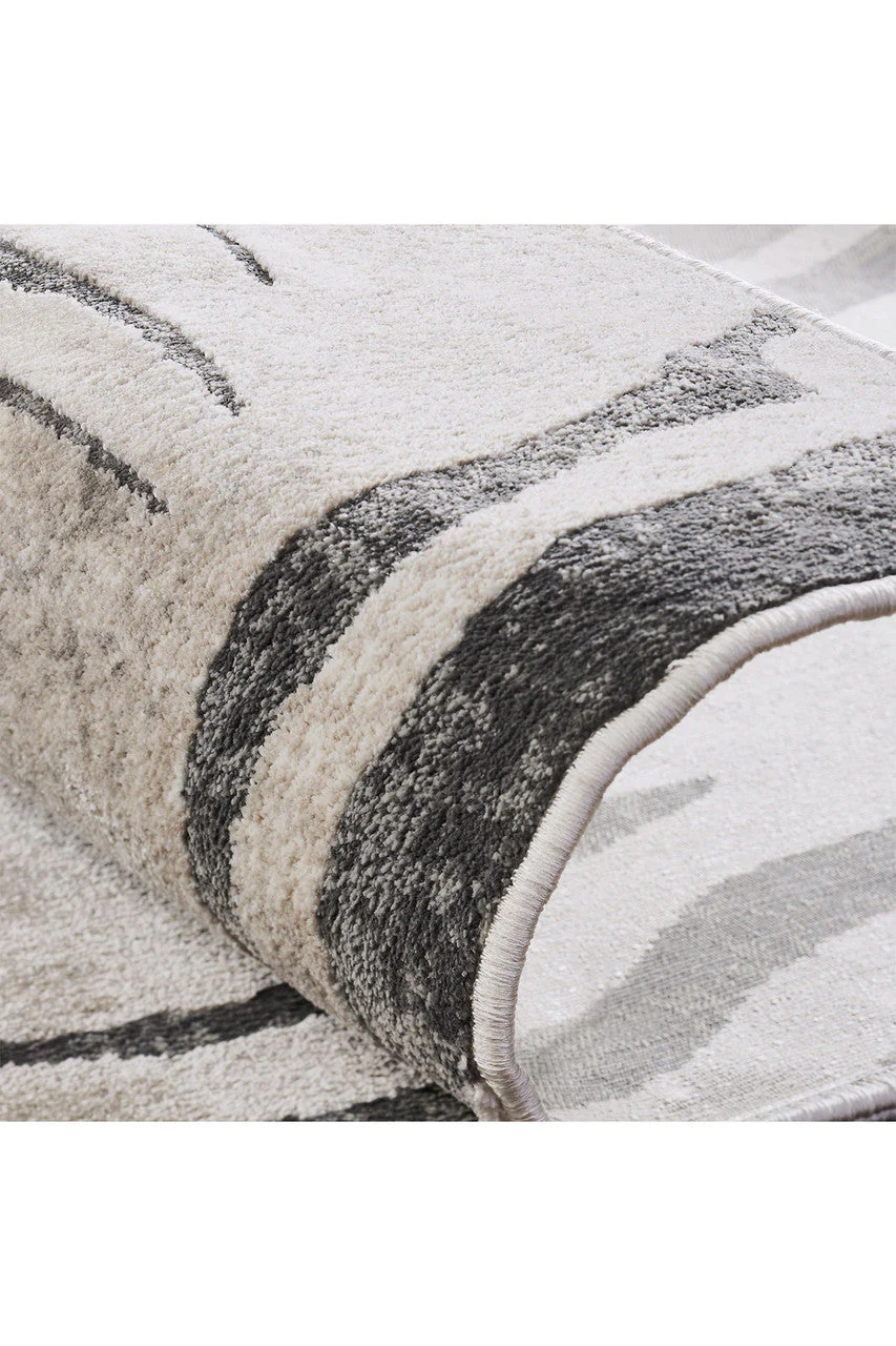 Serengeti- Charcoal Zebra Rug - Image 8
